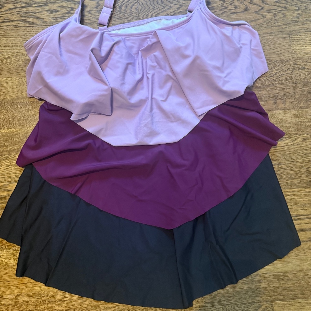 Bloomchic tiered tankini top